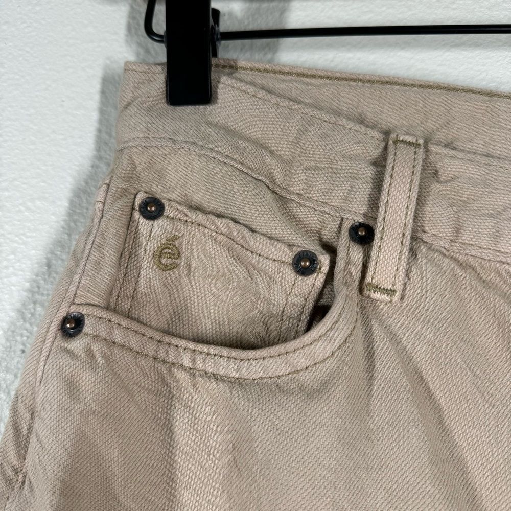 Etica Devon Wide Leg Crop Pants Tan Denim Jeans Sustainable Eco Size 26 - Picture 3 of 8